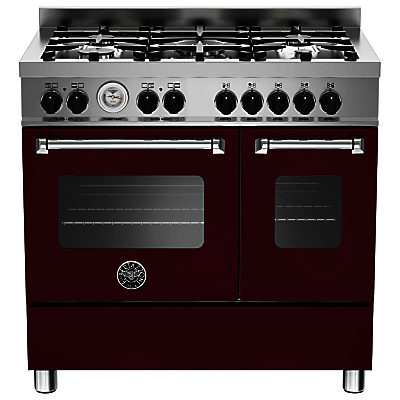 Bertazzoni MAS905MFED Twin Dual Fuel Range Cooker Vino Burgundy Bertazzoni MAS905MFED Twin Dual Fuel Range Cooker Vino Burgundy